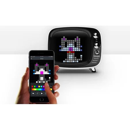 Boxa Bluetooth model Pixel art Divoom TIVOO 6W, negru
