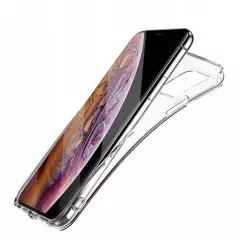 Set husa din silicon si folie de protectie 9H pentru iPhone 11 Pro Max, transparent