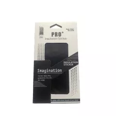 Sticker autoadeziv tip protectie pentru iPhone 11 Pro Max, negru