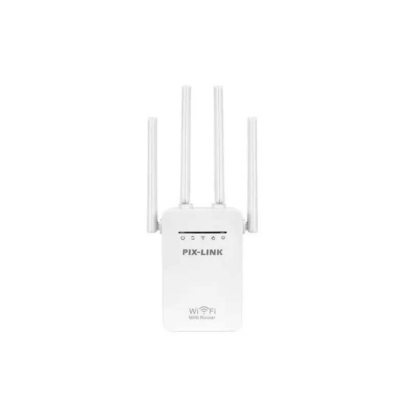 Amplificator Extender semnal Wi-Fi Pix-Link, 300Mbps, alb