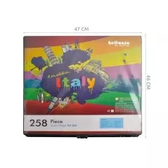 Set 258 elemente pentru pictura si desen, Gonga®