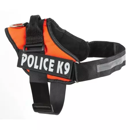 Ham pentru caini Police K9, marimea XL, 70-90 cm, portocaliu