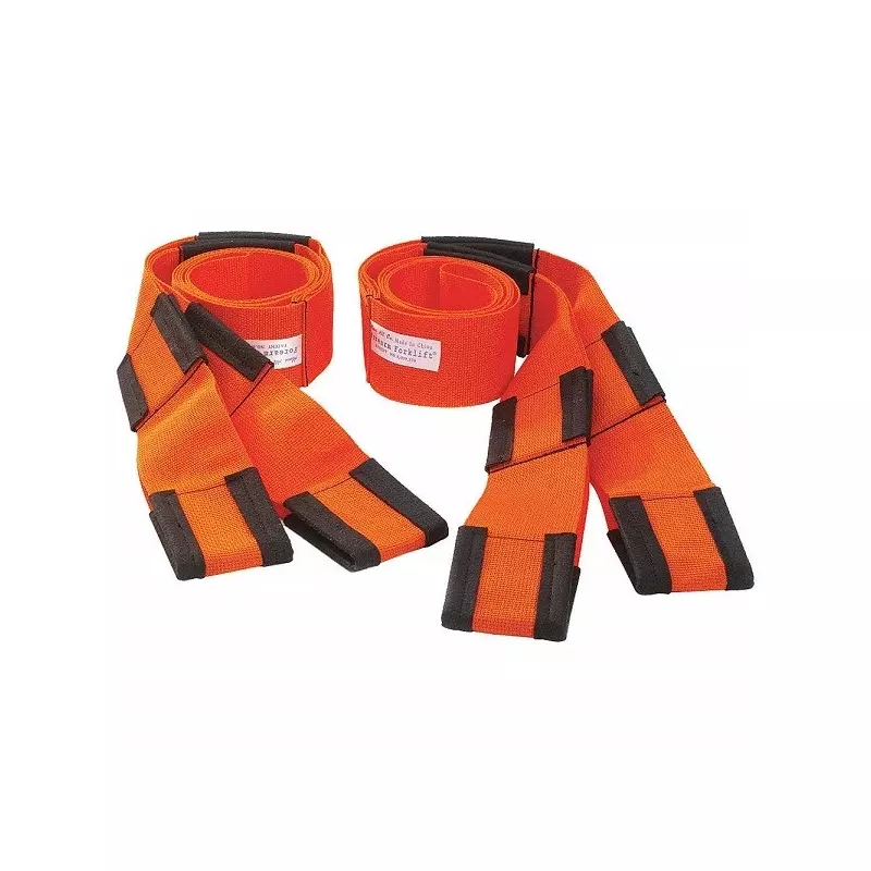 Set de doua centuri pentru ridicat mobila si obiecte voluminoase, portocaliu