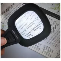 Lupa de mana cu marire 3X si iluminare LED, Gonga®