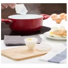 Set 7 dispozitive pentru preparat oua posate, alb