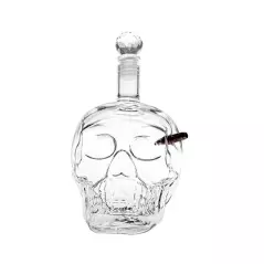 Decantor din sticla in forma de craniu, 700 ml, Gonga®