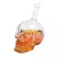 Decantor din sticla in forma de craniu, 700 ml, transparent