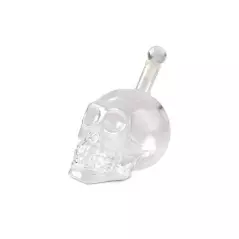 Decantor din sticla in forma de craniu, 600 ml, transparent