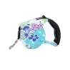 Lesa retractabila pentru caini pana la 11 kg, 5 m, model floral,Gonga®