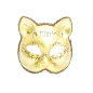 Masca carnaval venetian model pisicuta, auriu