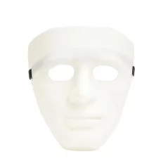 Masca Anonymous din plastic, alb