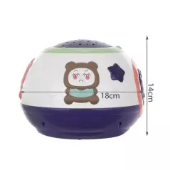 Lampa de veghe cu proiectie si sunet pentru copii, multicolor, Gonga®