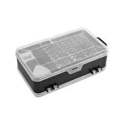 Trusa cu surubelnita si biti de precizie, 110 piese, gri/negru, Gonga®