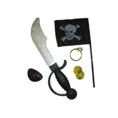 Set 6 accesorii model pirat pentru copii