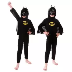 Costum pentru copii model Batman, varsta 4 ani, Gonga® - Negru
