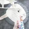 Saltea de joaca pentru bebelusi, model iepuras, 85 cm,Gonga®