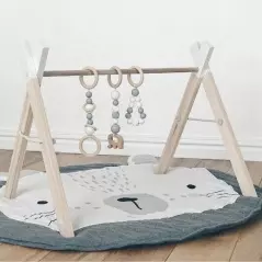 Saltea de joaca pentru bebelusi, model iepuras, 85 cm,Gonga®