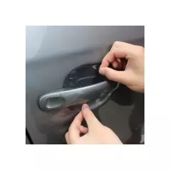 Set 4 bucati autocolant transparent pentru protectie zgarieturi manere usa,Gonga®