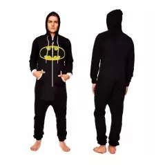 Pijama intreaga model Batman unisex, marimea S