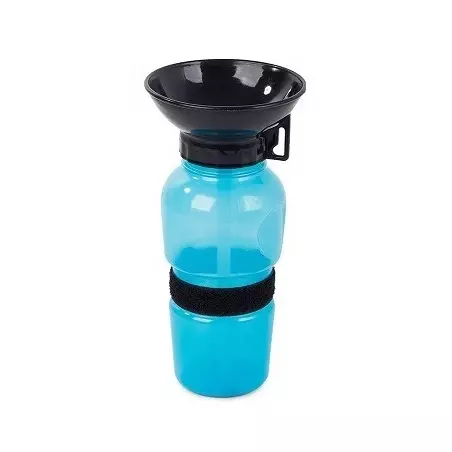 Sticla portabila cu castron pentru catei, 0.5 L,Gonga®