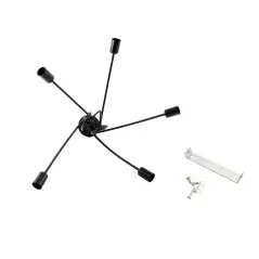 Lustra cu 5 pendule E27, 34 cm