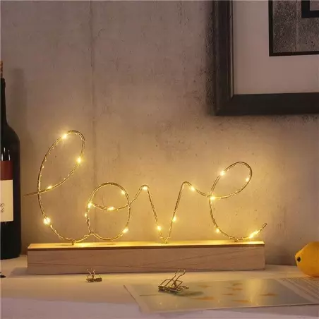 Lampa LED 3D model Love, 22x36 cm