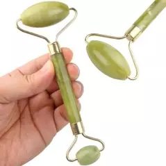 Rola dubla din jad pentru masaj facial si corporal,Gonga®