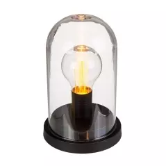 Lampa LED in cupola cu suport metalic, model retro