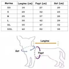Hainuta cu gluga pentru catei Dogbaby,Gonga®
