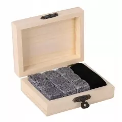 Set decantor in forma de diamant si 9 cuburi pentru racire bauturi, 1000 ml,Gonga®