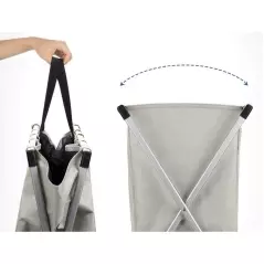 Cos pentru rufe pliabil cu 3 compartimente, 130 L,Gonga®