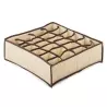 Organizator pentru sosete si lenjerie intima cu 24 de compartimente, 34x30x10 cm,Gonga®