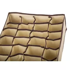 Organizator pentru sosete si lenjerie intima cu 24 de compartimente, 34x30x10 cm,Gonga®