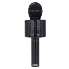 Microfon karaoke, wireless, boxa incorporata, egalizator, reincarcabil, Rotosonic - Negru