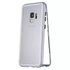 Carcasa protectie Samsung S9, magnetica - Argintiu