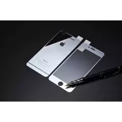 Folie protectie din sticla pentru Iphone 6 Plus, full cover - Argintiu