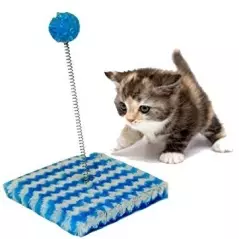 Jucarie interactiva pentru pisici, 15x15, Gonga® - Albastru