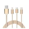 Cablu de incarcare rapida 3 in 1, universal, 1m,Gonga®
