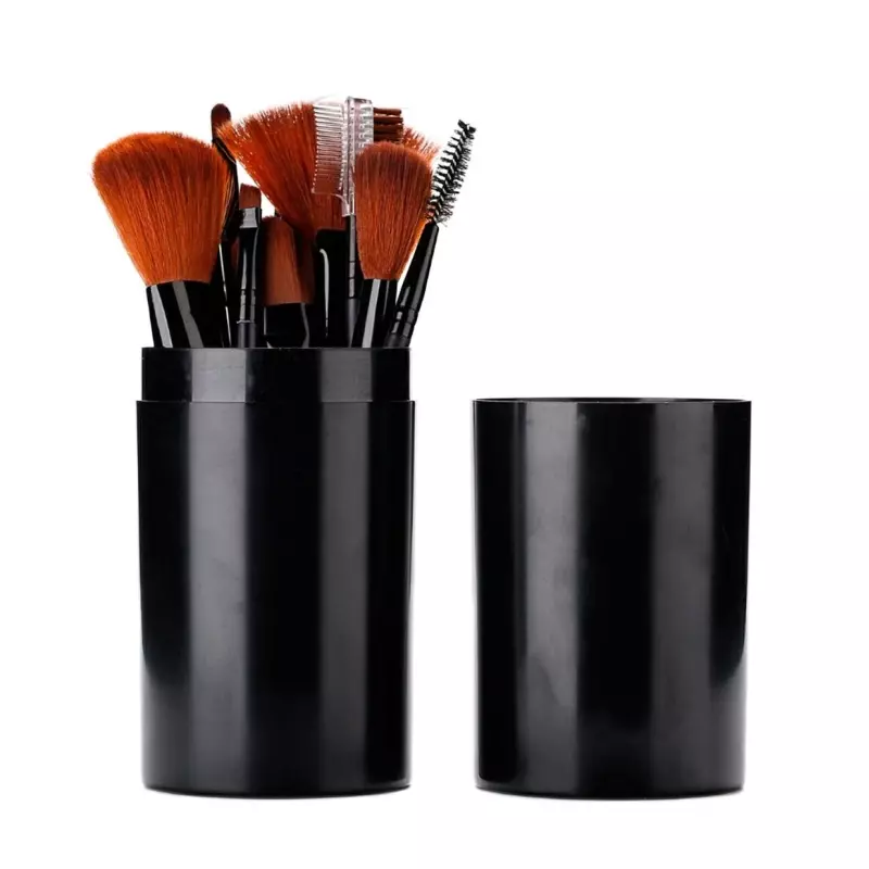 Set 13 pensule pentru machiaj, cu suport,Gonga®