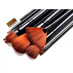 Set 13 pensule pentru machiaj, cu suport,Gonga®