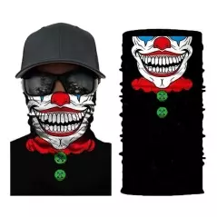 Masca bandana Joker, din neopren - Negru