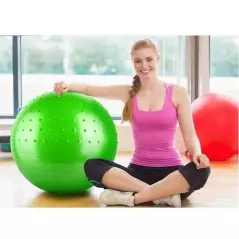 Minge pentru yoga si exercitii de gimnastica, 75 cm, Gonga® - Verde