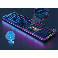 Tastatură mecanică RGB, model BK1000, Gonga®