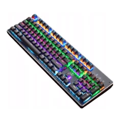 Tastatură mecanică, joc de lumini, RGB, Gonga - Negru