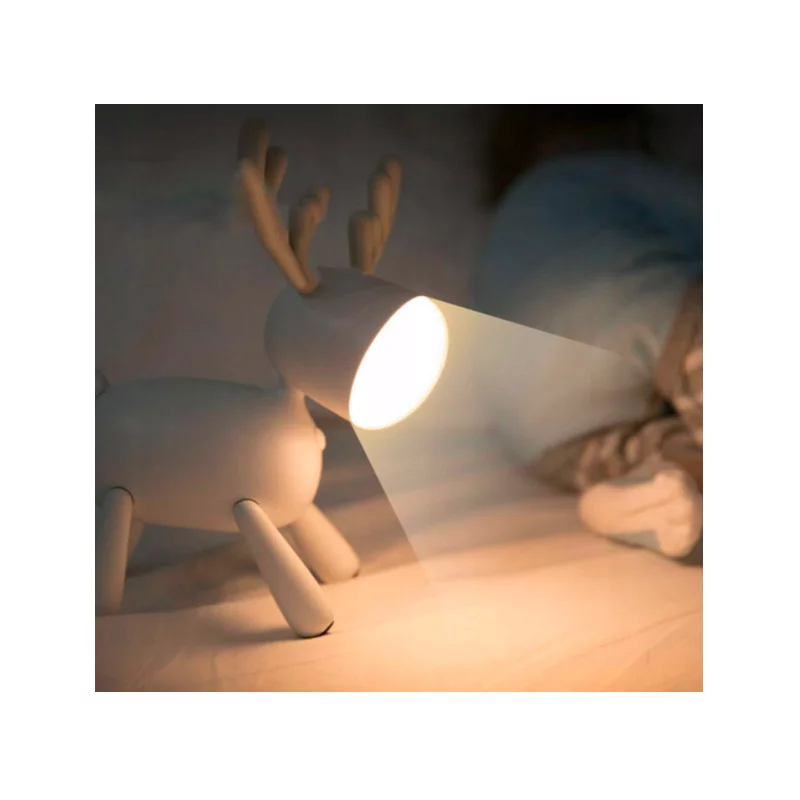 Lampa LED de veghe pentru copii, model ren, Gonga