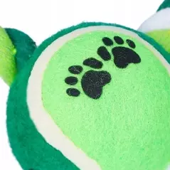 Set 10 jucarii pentru catei, mixte, din bumbac si plastic, Gonga®