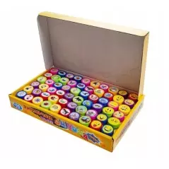 Set 60 bucati Stampile cu modele animalute, pentru copii, Gonga - Multicolor