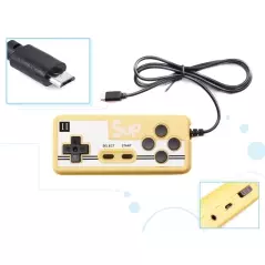 Joc retro pentru copii, baterie reincarcabila, cu maneta, Gonga®