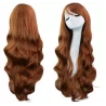 Peruca Par Lung Ondulat, Castaniu, 70cm, Gonga®
