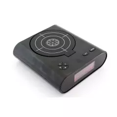 Ceas desteptator cu oprire alarma cu pistol infrarosu, afisaj LCD, Gonga®